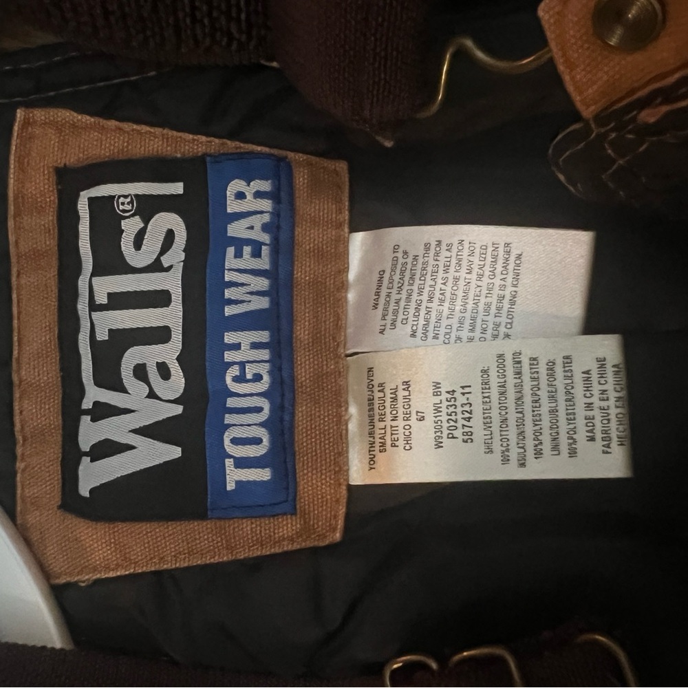 Boys Walls toughwear outerwear at bib overalls sz 6/7. Insulated